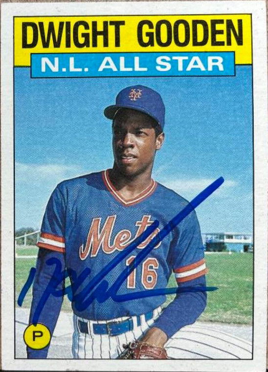 Dwight Gooden Autographed 1986 Topps #709