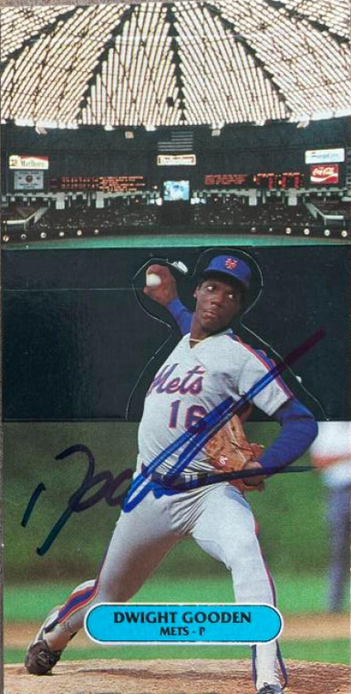 Dwight Gooden Autographed 1987 Donruss All-Stars - Pop Ups #NNO