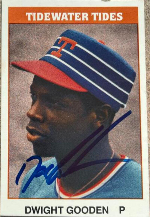 Dwight Gooden Autographed 1987 TCMA Tidewater Tides #30