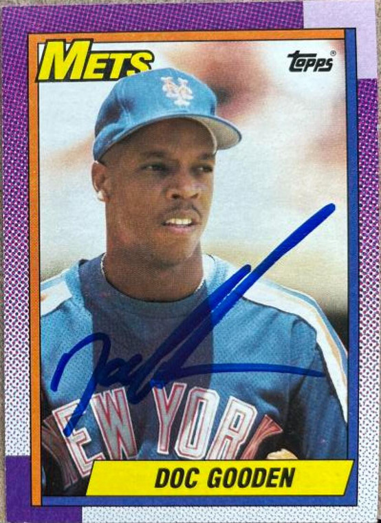 Dwight Gooden Autographed 1990 Topps #510