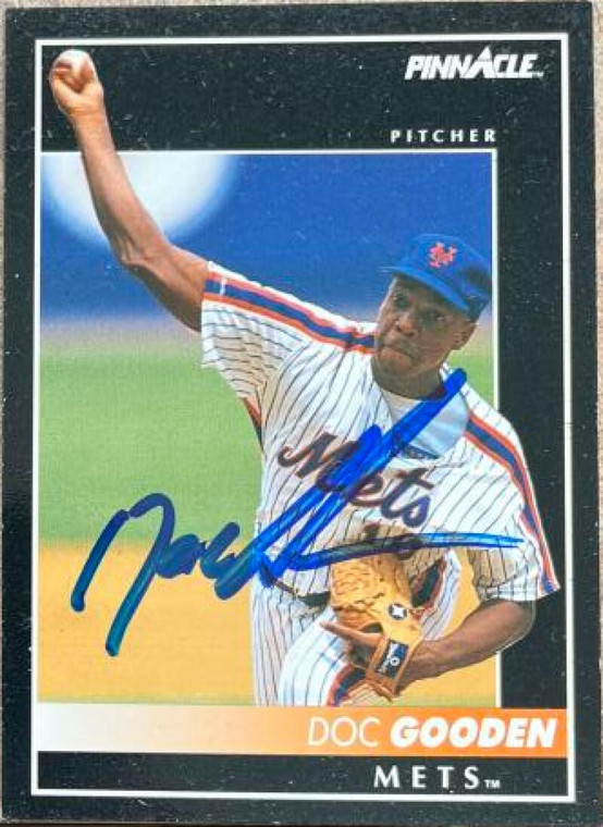 Dwight Gooden Autographed 1992 Pinnacle #111