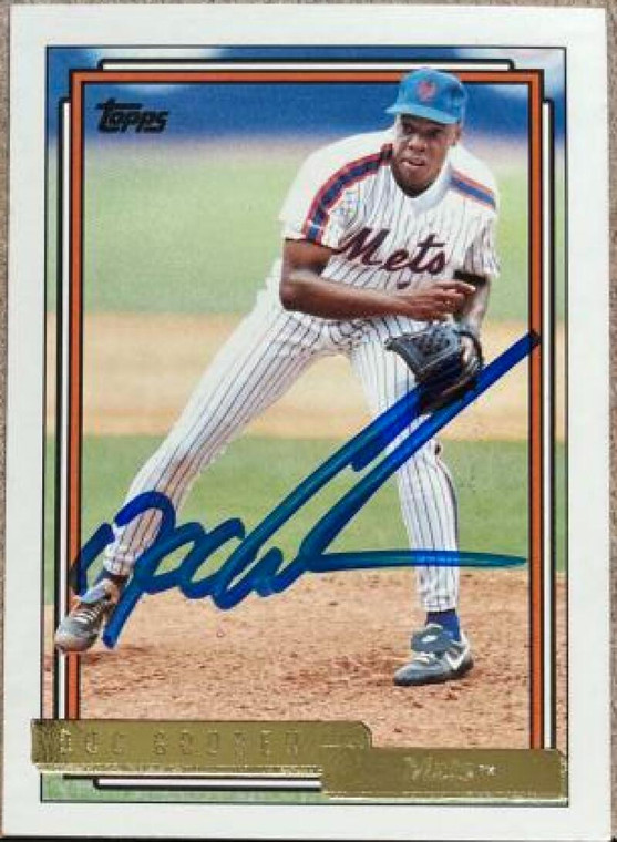 Dwight Gooden Autographed 1992 Topps Gold #725