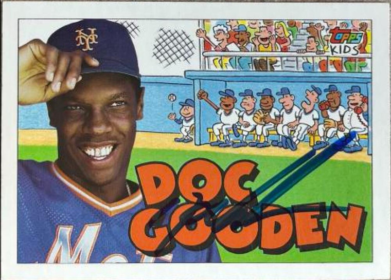 Dwight Gooden Autographed 1992 Topps Kids #11