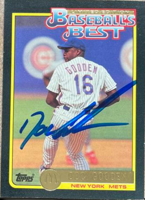 Dwight Gooden Autographed 1992 Topps McDonald's Baseball's Best #32