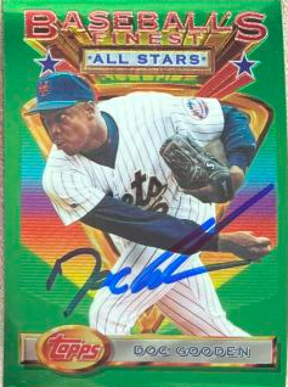 Dwight Gooden Autographed 1993 Topps Finest #113