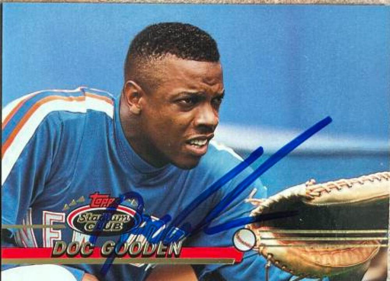 Dwight Gooden Autographed 1993 Stadium Club #514