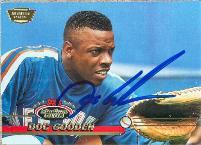 Dwight Gooden Autographed 1993 Stadium Club Members Only #514