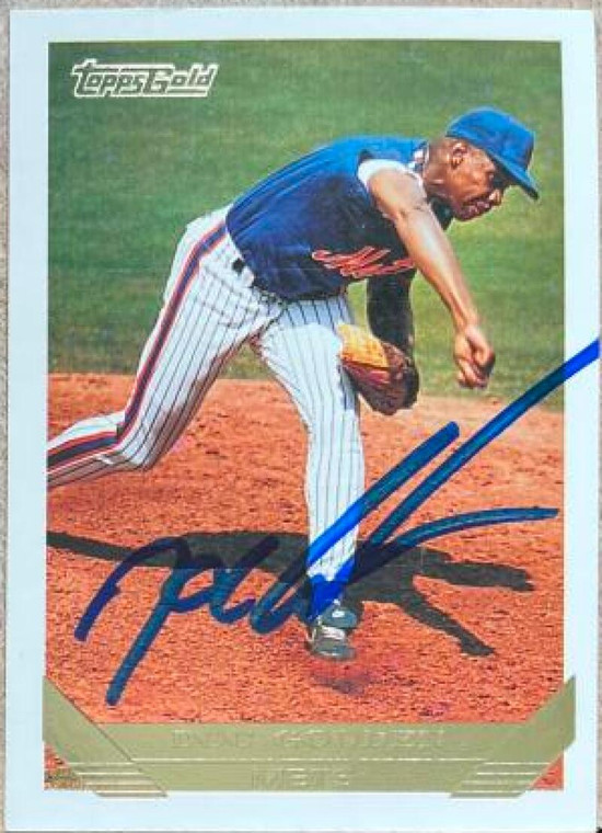 Dwight Gooden Autographed 1993 Topps Gold #640