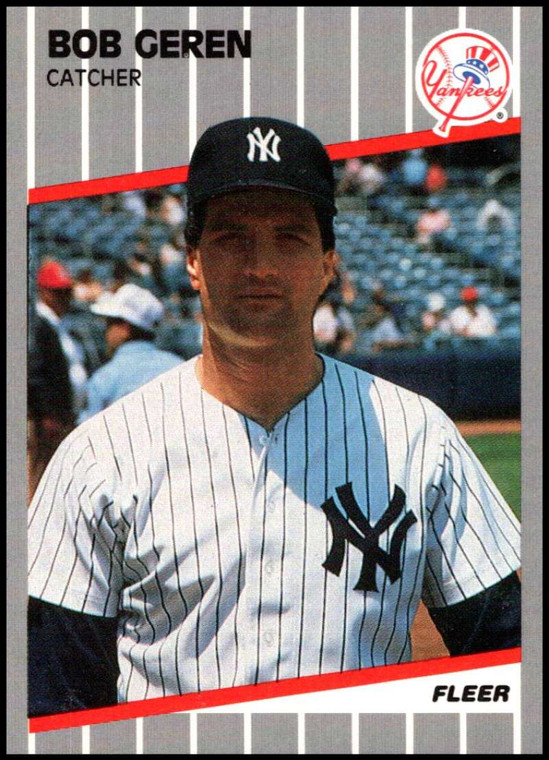 1989 Fleer Update #U-48 Bob Geren NM-MT RC Rookie New York Yankees 