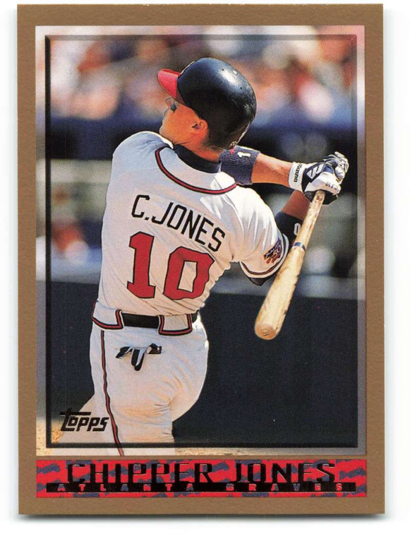 SOLD 65536 1998 Topps #305 Chipper Jones VG Atlanta Braves 