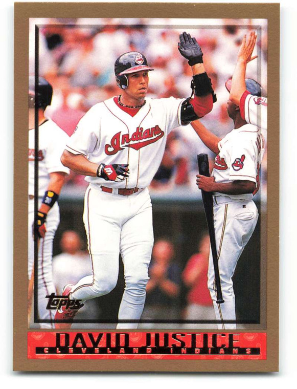 1998 Topps #336 David Justice VG Cleveland Indians 