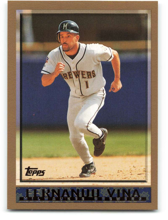 1998 Topps #353 Fernando Vina VG Milwaukee Brewers 