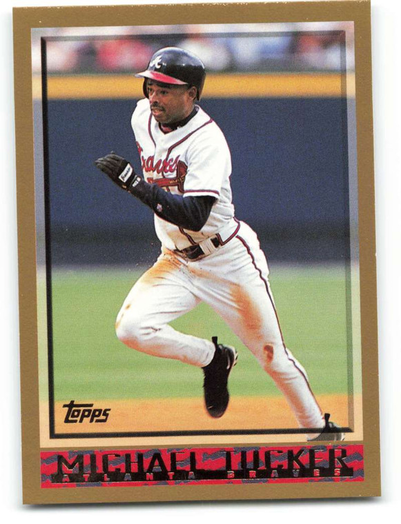 1998 Topps #410 Michael Tucker VG Atlanta Braves 