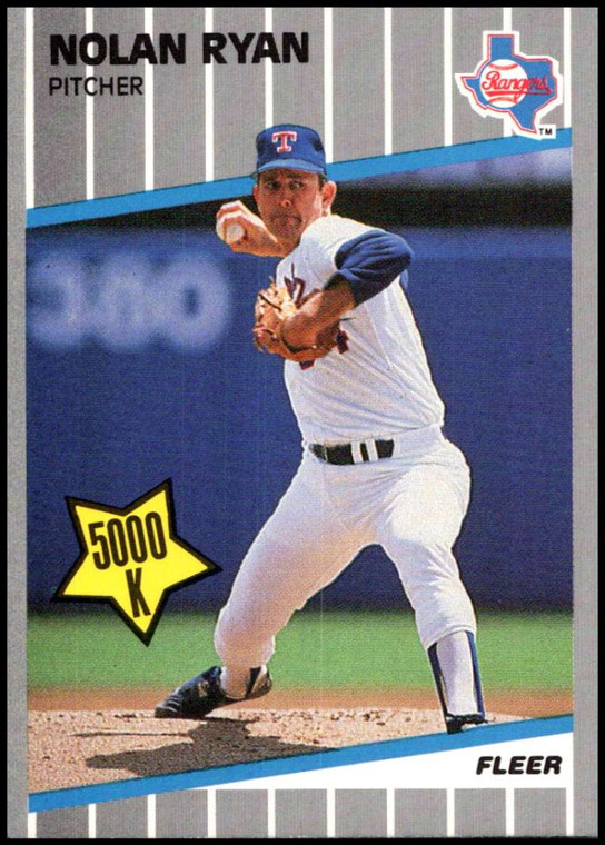 1989 Fleer Update #U-67 Nolan Ryan NM-MT Texas Rangers 