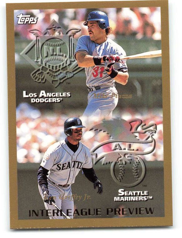 SOLD 65710 1998 Topps #479 Mike Piazza/Ken Griffey Jr. IL VG Los Angeles Dodgers/Seattle Mariners 