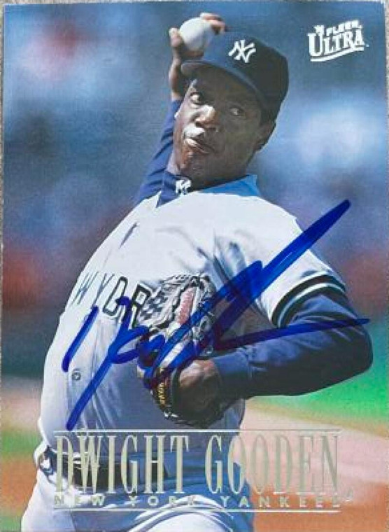 Dwight Gooden Autographed 1996 Fleer Ultra #385