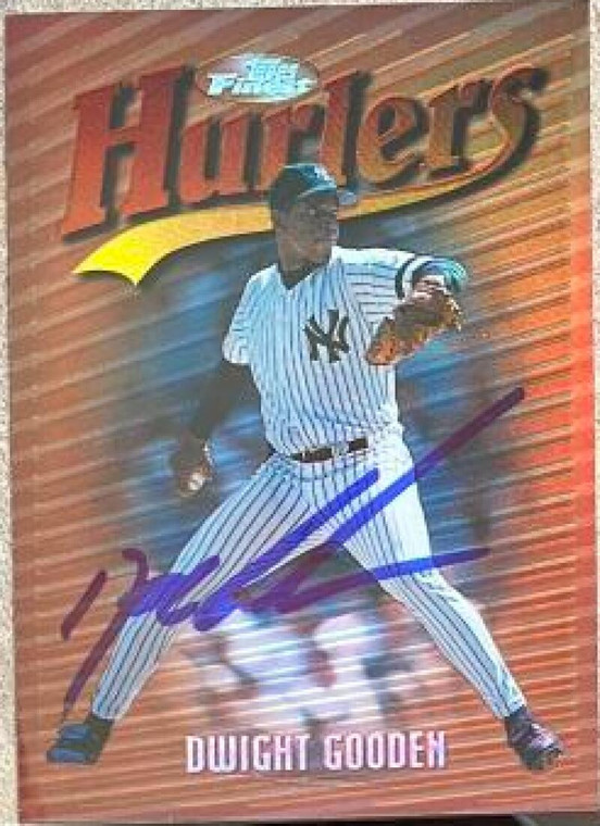 Dwight Gooden Autographed 1997 Topps Finest #51 Refractors 