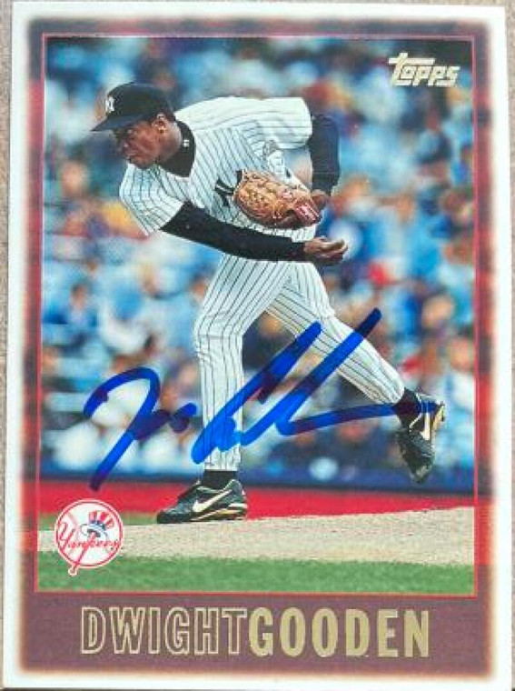 Dwight Gooden Autographed 1997 Topps #175