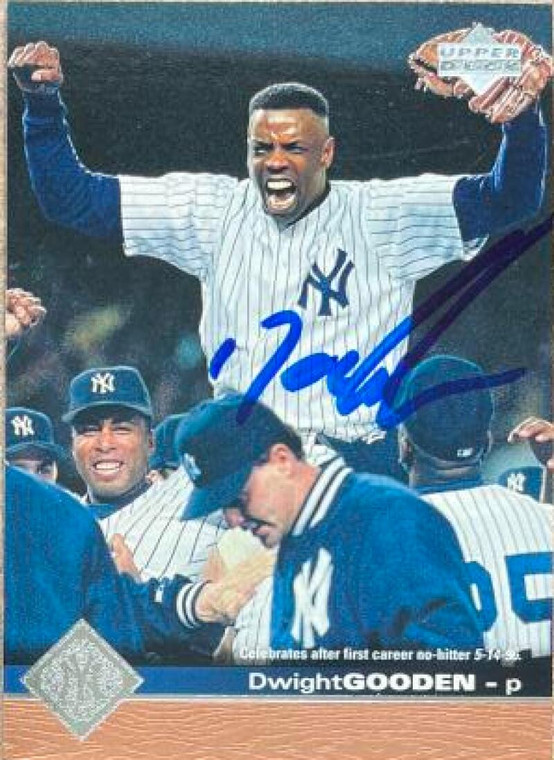 SOLD 137574 Dwight Gooden Autographed 1997 Upper Deck #120