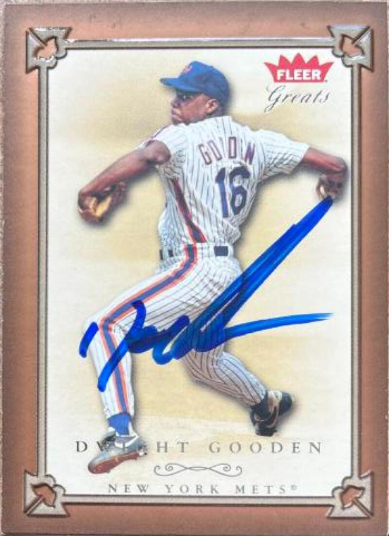 Dwight Gooden Autographed 2004 Fleer Greats of the Game #125