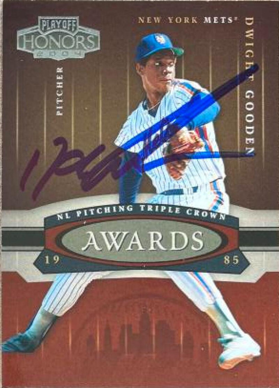 Dwight Gooden Autographed 2004 Playoff Honors - Awards #A-23 LE/1985