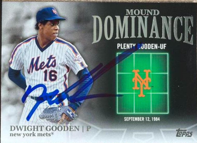 Dwight Gooden Autographed 2012 Topps - Mound Dominance #MD-15