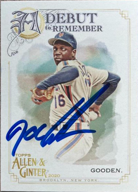 Dwight Gooden Autographed 2020 Topps Allen & Ginter - A Debut to Remember #DTR-9 