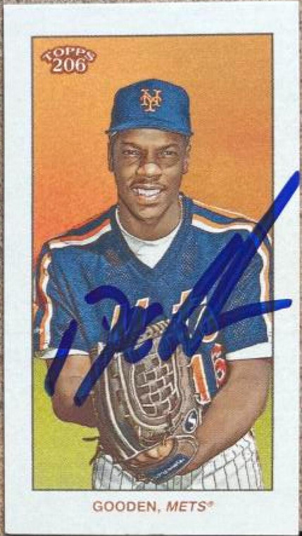 Dwight Gooden Autographed 2021 Topps 206 #NNO W3