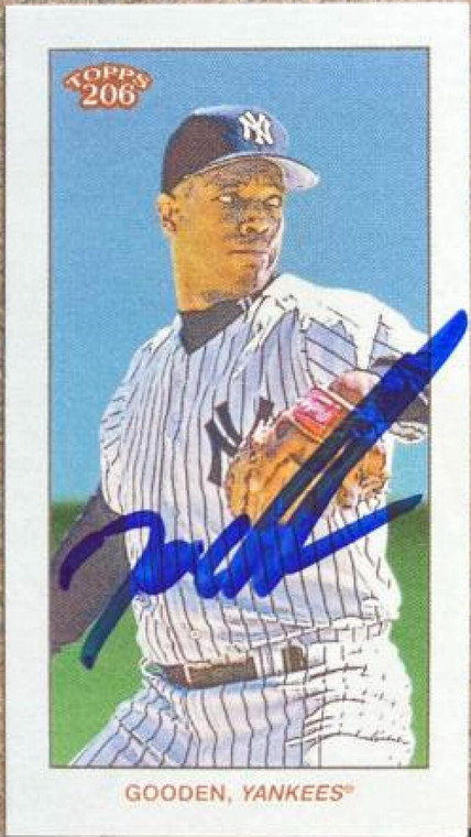 SOLD 137672 Dwight Gooden Autographed 2022 Topps 206 #NNO Dwight Gooden W3