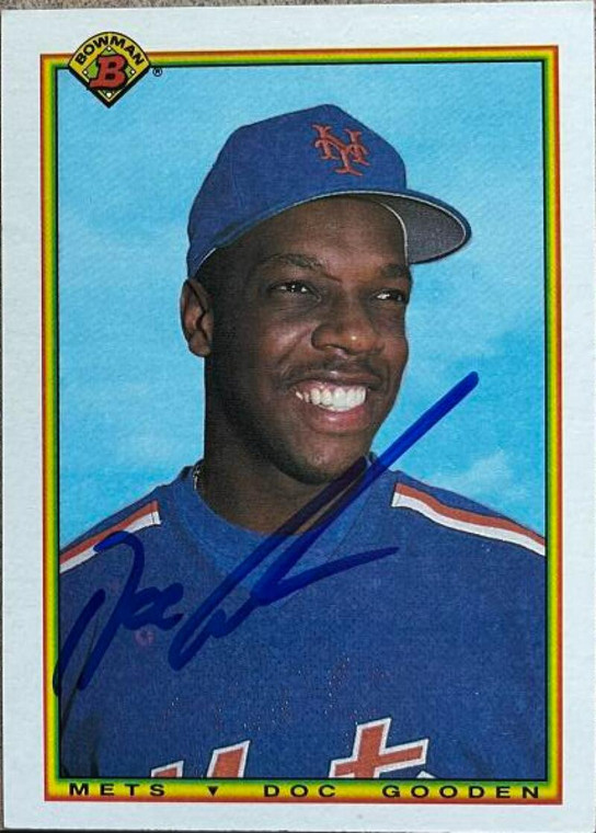 Dwight Gooden Autographed 1990 Bowman #126