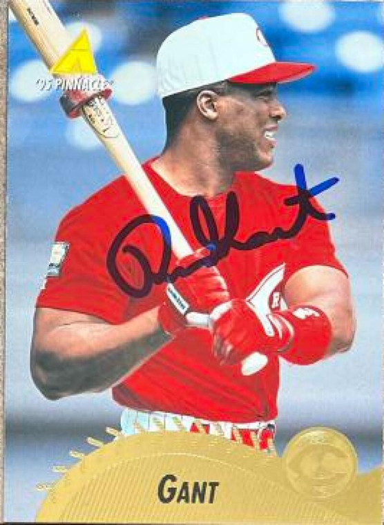 Ron Gant Autographed 1995 Pinnacle #228