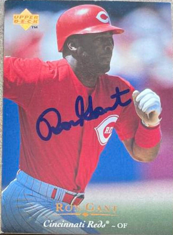 Ron Gant Autographed 1995 Upper Deck #489