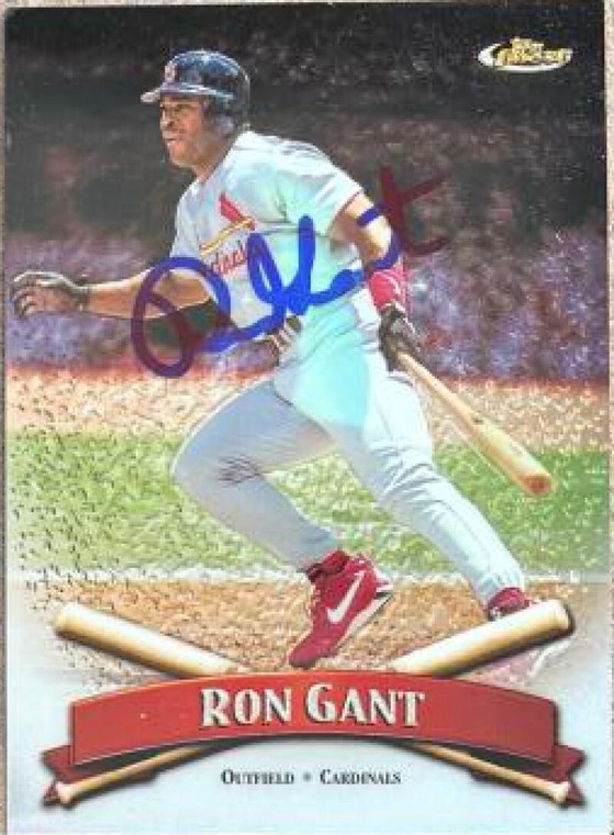 Ron Gant Autographed 1998 Topps Finest #126