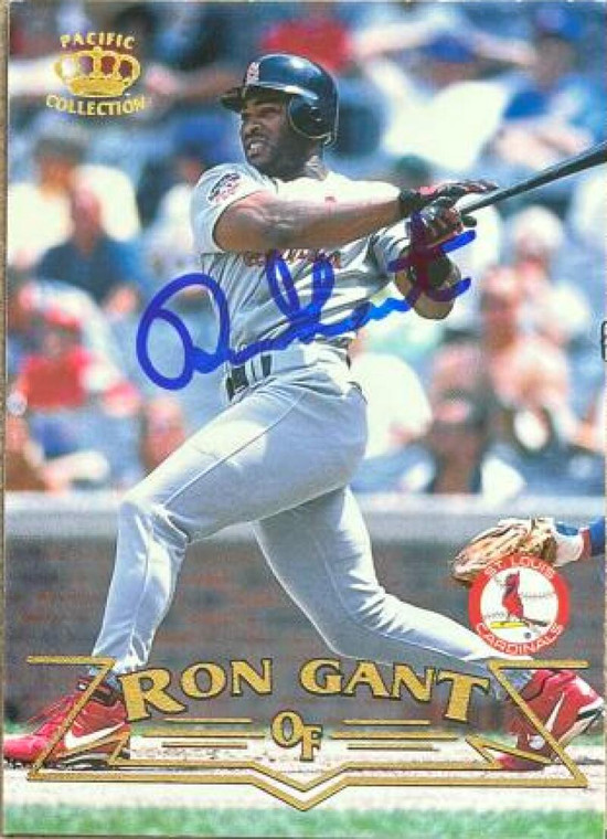 Ron Gant Autographed 1998 Pacific #412