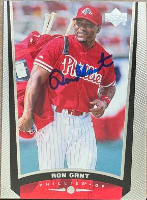 Ron Gant Autographed 1999 Upper Deck #455