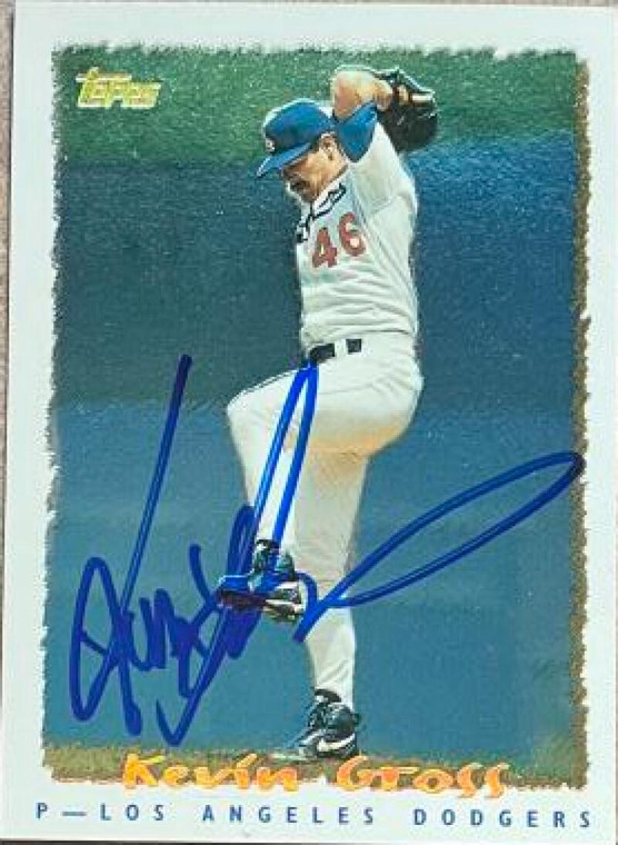 Kevin Gross Autographed 1995 Topps Cyberstats #78