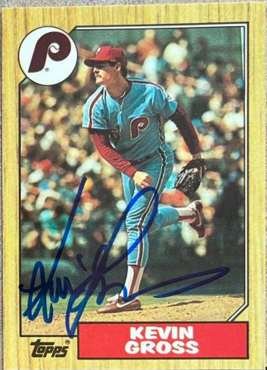 Kevin Gross Autographed 1987 Topps Tiffany #163