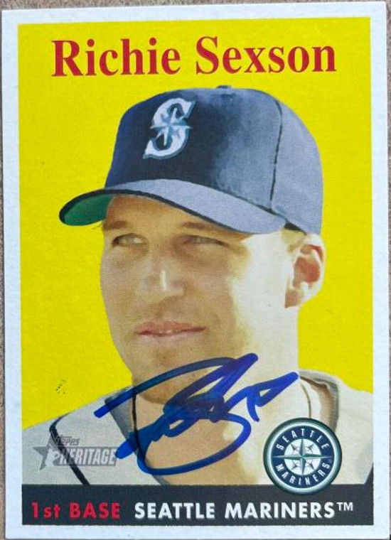 Richie Sexson Autographed 2007 Topps Heritage #160