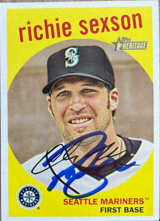 Richie Sexson Autographed 2008 Topps Heritage #322