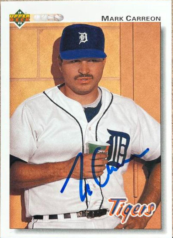 Mark Carreon Autographed 1992 Upper Deck #739