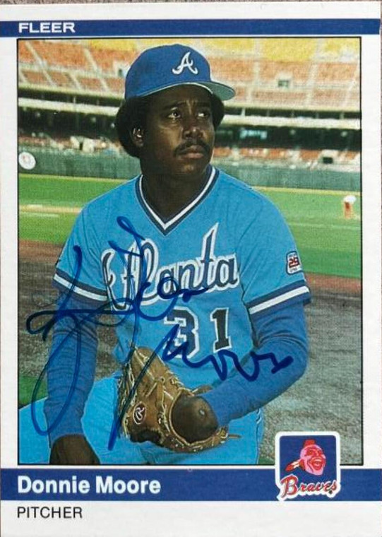 Donnie Moore Autographed 1984 Fleer #185