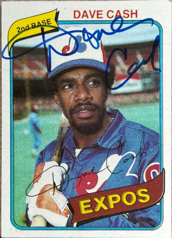 Dave Cash Autographed 1980 Topps #14