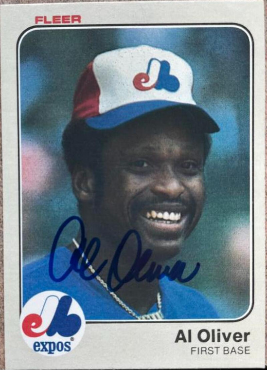 Al Oliver Autographed 1983 Fleer #290