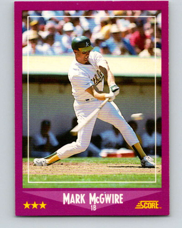 1988 Score #5 Mark McGwire VG Oakland Athletics 