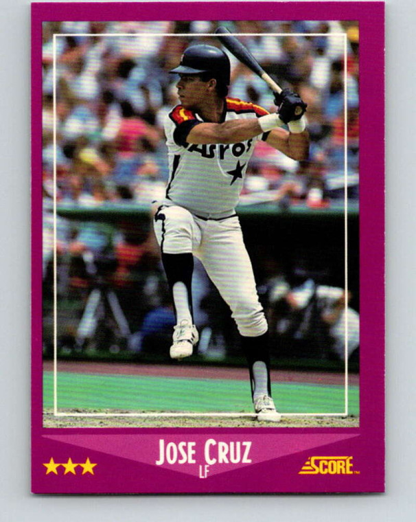 1988 Score #28 Jose Cruz VG Houston Astros 