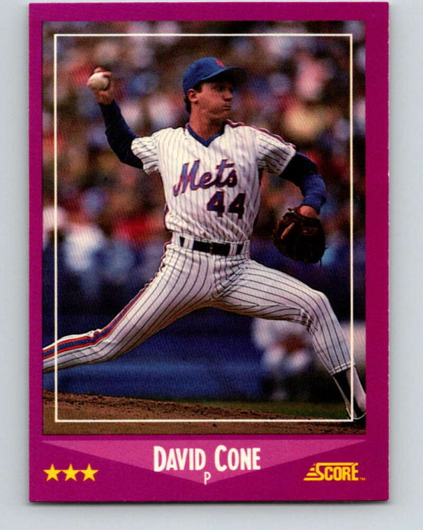 1988 Score #49 David Cone VG New York Mets 