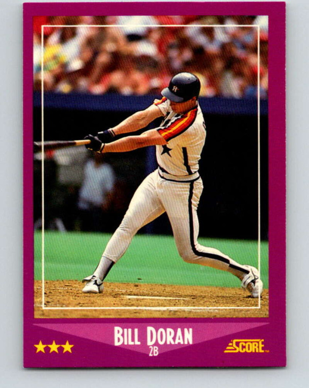 1988 Score #52 Bill Doran VG Houston Astros 