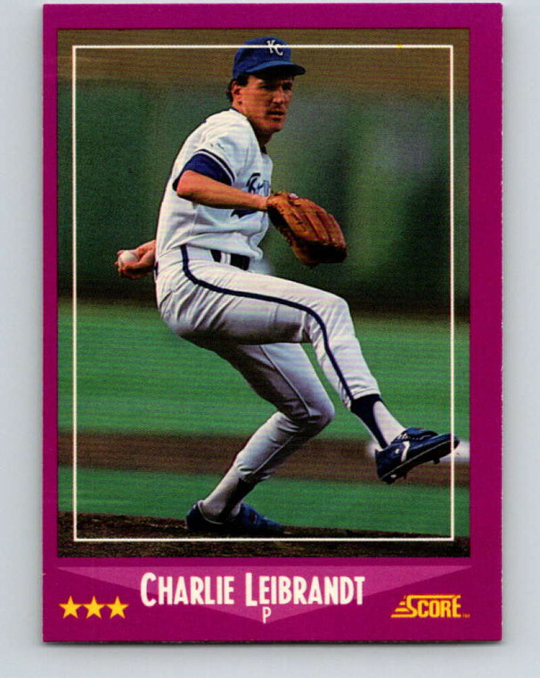 1988 Score #61 Charlie Leibrandt VG Kansas City Royals 