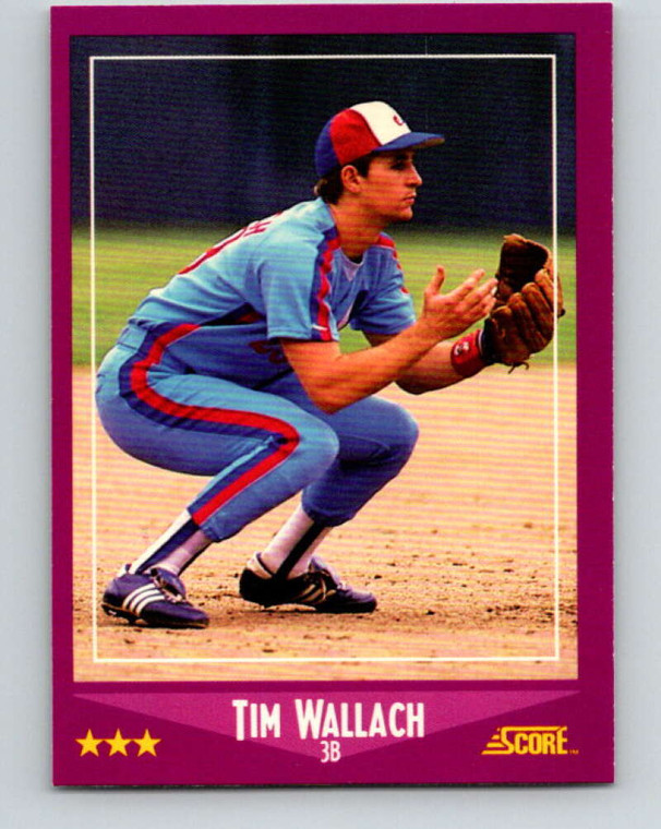 1988 Score #70 Tim Wallach VG Montreal Expos 