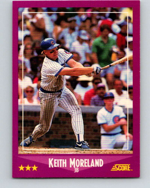 1988 Score #71 Keith Moreland VG Chicago Cubs 